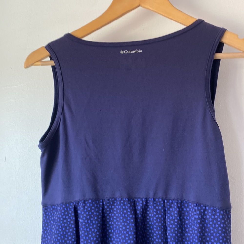 Columbia XS Blue Polka Dot Omni-Shade Sport Dress - Picture 8 of 12